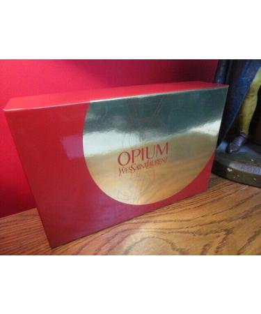 Yves St Laurent Opium Perfume Set 4 pcs New in Compatible with Box