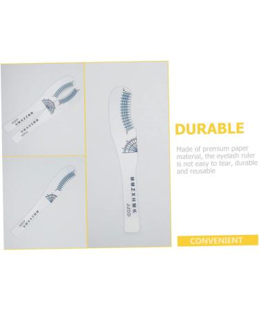 FOMIYES 30 Pcs Eyelash Measuring Ruler Lash Tool Eyelash Ruler Lash Tape Eyelash Length Ruler Sector Mascara 1 count (Pack of 1) As Shownx3pcs - Buy Online on GoSupps.com