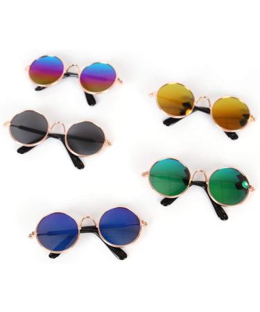 5pcs Multi-Colored Dog & Cat Sunglasses - Pet Accessories & Photo Props for Dogs and Cats - Buy Online on GoSupps.com