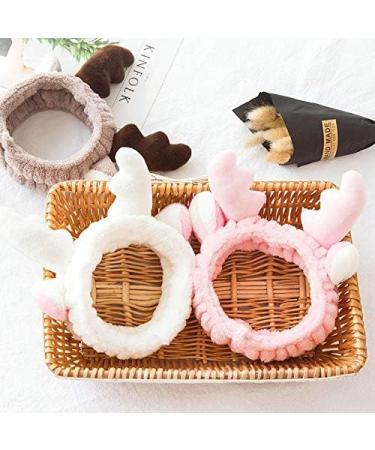 Shop Wossei Cuddly Hairband for Women | Velvet Make-Up Headband with Cute Ears & Antlers - Buy Online on GoSupps.com