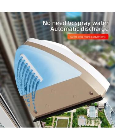Magnetic Glass Window Cleaning Tool Double Sided Household Special Window Cleaner Automatic Water Discharge Double-layer Wiper Red 8-15mm - Buy Online on GoSupps.com