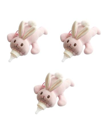 3pcs Keep Animal Feeding Bottle Cover Holder Infant Warm Rabbit Plush Sleeve Feeder As Shownx3pcs mediumx3pcs