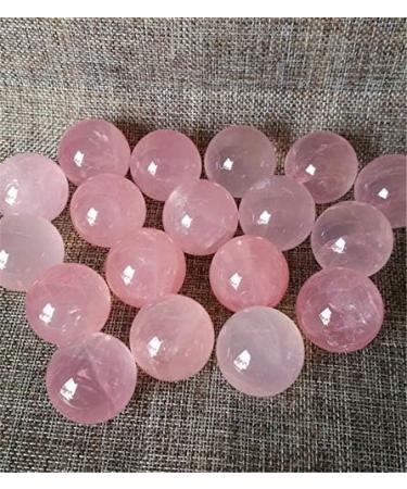 2 pcs Love Stone Natural Pink Rose Quartz Crystal Reiki Gemstone Rose Crystal Sphere as Gift Chakra Reiki Balancing - Buy Online on GoSupps.com
