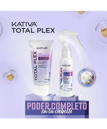 NOVA ENGEL Kativa Total Plex Reconstructing Shampoo 355 ml Intensive repair of damaged hair Shine softness and strength Professional restorative treatment with premium aroma - Buy Online on GoSupps.com