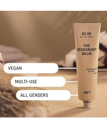 AKT THE DEODORANT BALM. Award winning multi-use natural deodorant. Plastic Free. Gender Free. Aluminium Free. 100% effective 1 tube lasts up to 3 months. SC.00 NO NOTES. 50ml SC.00 No Notes: Unfragranced Nothing Nada - Buy Online on GoSupps.com