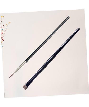 BIUDECO 2pcs Eye Makeup Tools Makeup Brush Cosmetic Horsehair Eyeshadow Crease Brush Eyeliner Brush - Buy Online on GoSupps.com