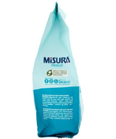 Misura Biscotti con Gocce di Cioccolato Privolat Set of 3 Biscuits with Chocolate Chips Without Milk or Eggs 290 g + Polpa Italian Gourmet 400 g - Buy Online on GoSupps.com