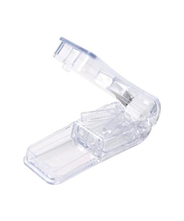 Pill Cutter Portable 2-in-1Pill Splitter with Blade and Storage Compartment for Small or Large Pills Cut in Half Quarter for Pills Tablets (Transparent)