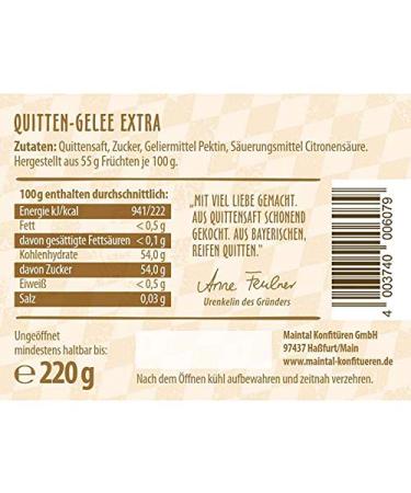 Buy Maintal Jam Set Bavarian Quince Jelly Extra - 6 x 220g | Premium International Shipping - Buy Online on GoSupps.com
