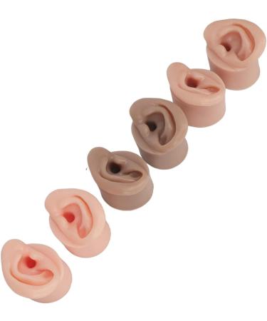 3 Pair Soft Silicone Ear Model Teaching Earring Practice Earring Display Ear Picking Human Ear Human Ear Earring Ear for Anatomy Artificial Ear Human Ear Replica Piercing Kits - Buy Online on GoSupps.com