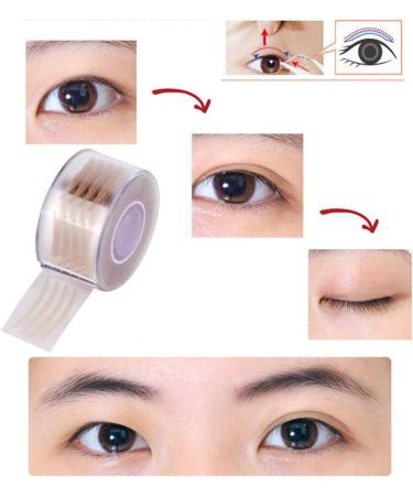 iplusmile 600pcs Stickers Strip Fiber Round Correcting Eyelid Instant Eye Adhesive Asia Breathable 600Pcs Pattern S - Buy Online on GoSupps.com