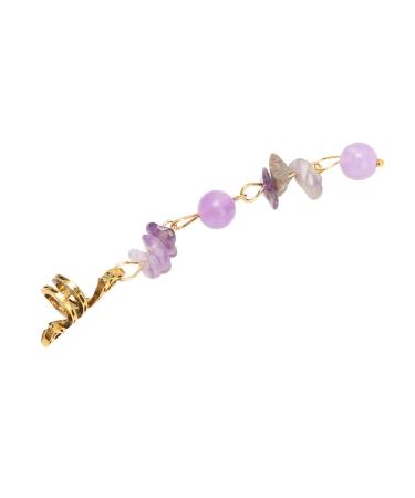 Hair Dreadlocks Pendant Pendant Hair Accessories 5pcs Alloy Spring for (Purple)