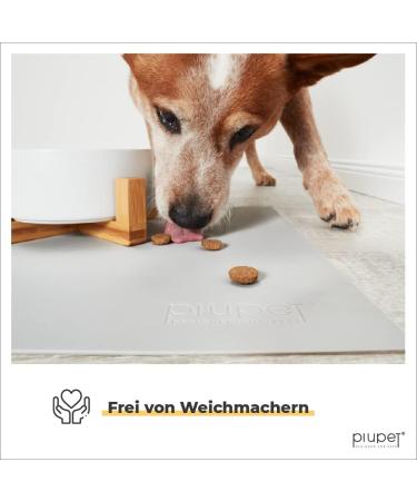 Piupet Waterproof Bowl Pad for Cats & Dogs | 60x40cm Silicone Food Base Underlay | Ideal Bowl Pad for Pet Feeding - Buy Online on GoSupps.com