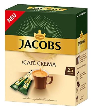 Buy Jacobs Soluble Coffee Caf Crema - 25 Instant Coffee Sticks for 25 Delicious Drinks - 45g Pack | International Shipping Available - Buy Online on GoSupps.com