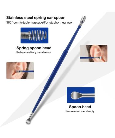 2Pcs Silicone Double-End Earpick Ear Wax Removal Tool Set - Black - Buy Online on GoSupps.com