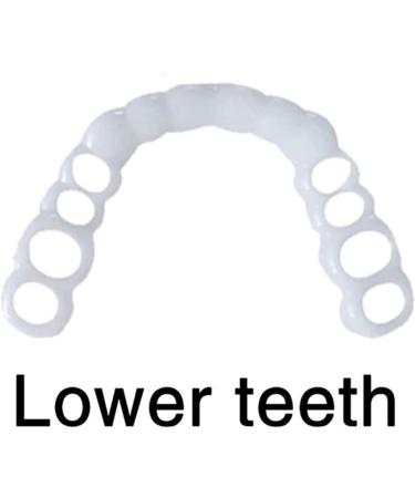 XLBHSH 5 Pair Fake Teeth Veneers - Comfortable Upper & Lower Smile Braces for Men & Women - Includes Storage Box - Buy Online on GoSupps.com