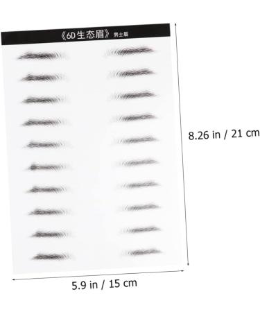 Baluue 6 Sheets Pairs Eyebrow Makeup Tools Eyebrow Artificial Eyebrow Patch Stick Elf Brow Lift Kit - Buy Online on GoSupps.com