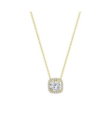 DNCG Necklace Silver Light Luxury Necklace Woman Pendant Necklace for Wife Mom's Birthday Gift Ladies Necklace