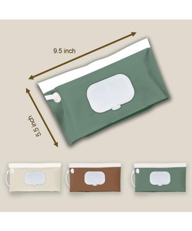 Wipe Dispenser 3-Pack Portable Refillable Wipes Dispenser Reusable Travel Baby Wipe Container Waterproof and Dustproof - Buy Online on GoSupps.com