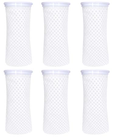 Aywfey 6 pieces 10.2 cm 150 micron honeycomb filter socks aquarium filter socks 3D honeycomb pattern filter sock anti-overflow filter sock for salt water aquariums aquariums ponds overflows 6 with