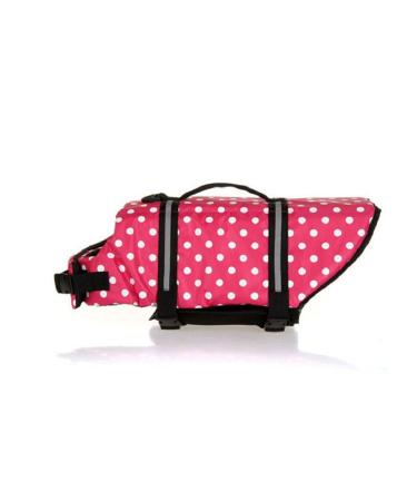 Shtgoi Dog Chest Reflecting Rescue Answering for Dogs With Rescue Hands Pets Pets Wowing Answest puppy Safety Swimming suits Dog vests For swimming boating water pink dotted pink dotted xl