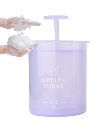 Sollee Cleanser Foamer Face Cleanser Foaming Bottle Portable - Ergonomic Pump Skincare Facial Cleansing Tool Cleansing Foaming Maker for Women Girls Purple
