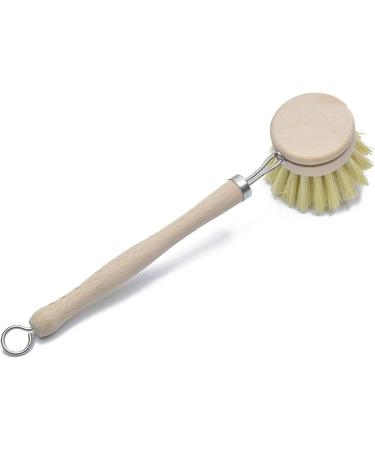Wooden Pots Washing Brush with Long Handle Kitchen Dishes Cast Iron Pots Pans Scrubber Cleaning Tool Household Accessory Cleaning Brush - Buy Online on GoSupps.com