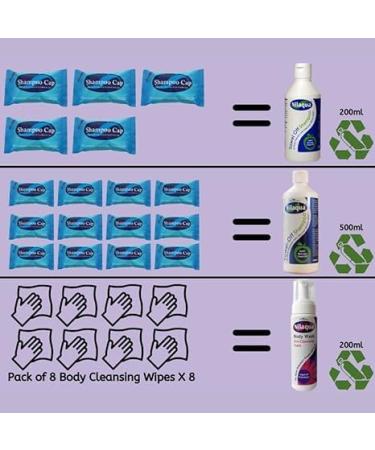 Nilaqua Rinse Free Body Wash Foam | Full Body Cleansing Foam for Elderly and Hospital Care | Wipe Away Cleanser | No Water Required | Aerosol Free 200ml - Buy Online on GoSupps.com