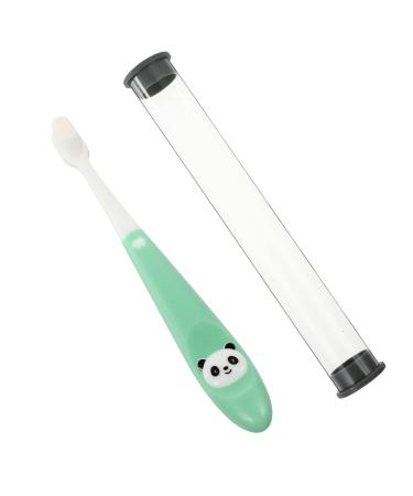 Lurrose 1stk Panda toothbrush for children training toothbrush Whole mouth toothbrush children's tooth cleaning brush deep clean toothbrushes cartoon toothbrush baby cute pp 1 piece (1 Pack) green