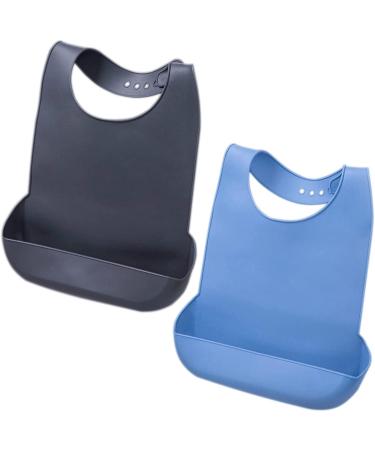 Adult Bib Mealtime Bibs Reusable Shirt Bibs Washable Bibs for Adults Apron Bibs for Baby Toddler Elder(2 pcs)