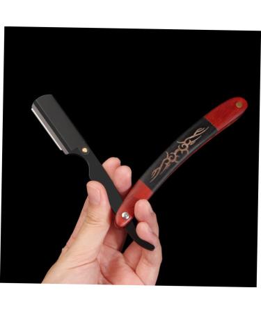 Frcolor Razor Holder for Men - Foldable Travel Razor Rustproof Steel Eyebrow & Barbershop Razor Perfect for On-the-Go Grooming - Buy Online on GoSupps.com