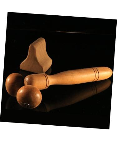 Lalafina 2-Pack Wooden Face Massage Tools - Eye Massage Devices for Fatigue Relief & Yoga Tension - 3D Bamboo Head Scratcher & Skin Care Roller - Buy Online on GoSupps.com
