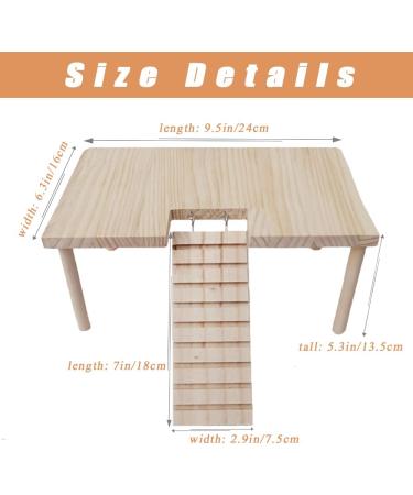SINFUN Bird Wood Perch Playground Toy with Climbing Ladder for Small to Medium Birds & Animals - Buy Online on GoSupps.com