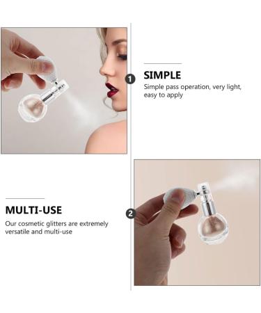 DOITOOL Body Glitter Spray 2pcs Glittering Spraying Hair Sparkling Tools Makeup Supplies Gloss Highlighters Bottle As Shown 1 7.5x6cm - Buy Online on GoSupps.com