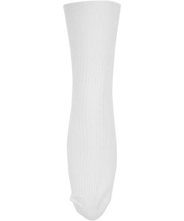 Diabetic Compression Socks for Elderly & Pregnant Women - Non-Binding Ankle Socks for Diabetic Foot Care (White) - Buy Online on GoSupps.com