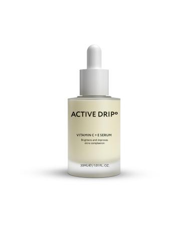 ACTIVE DRIP Vitamin C + E serum 30 ml radiant power & antioxidant protection collagen booster brightens pigment spots vegan and fragrancefree