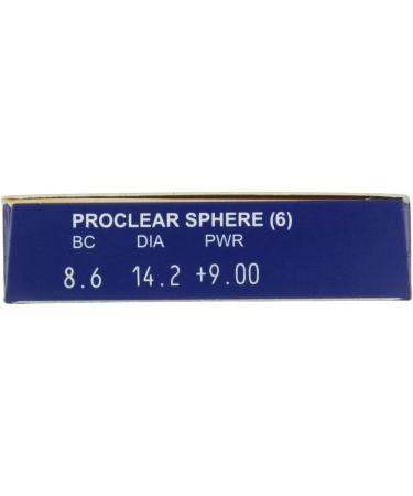Proclear Spheric Monthly Lenses - Soft 6 Pack | BC 8.6 mm | DIA 14.2 | +3.75 Diopters - International Shipping Available - Buy Online on GoSupps.com