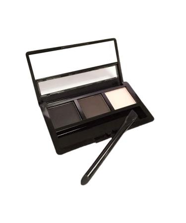 BONAMART Eyebrow Powder Eyebrow Powder Palette 3 Colors Eye Brow with Brush and Mirror Makeup Set Kit