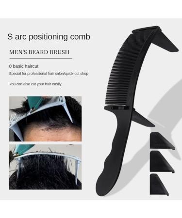 zabeto 1Set Positioning Comb Barber Hair Cutting Comb Salon Hairdressing Clipper Curved Comb for Men Hair Styling Tool Black - Buy Online on GoSupps.com