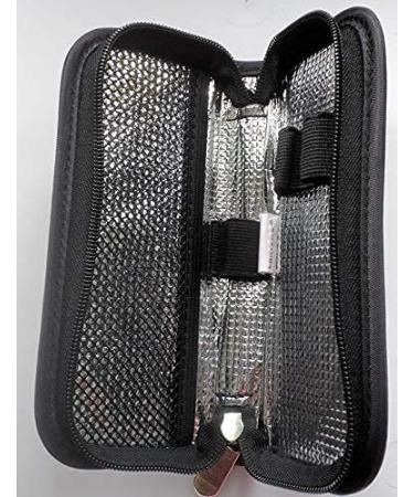 CHILLPACKS Diabetic Insulin Pen/Medication Cooler Case - Black | 2x Ice Packs Included - Buy Online on GoSupps.com
