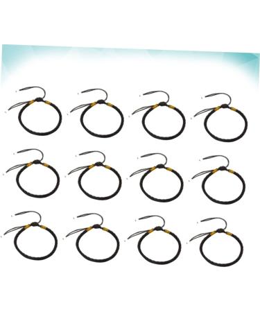 CALLARON 24 pcs Fashion Friendship Women's Wave Bracelet Bead Lucky Bangles Bracelets for Women Bracelet line red Bracelet Hand Strap Accessories Year of Birth Lucky Bracelet 12cm Black - Buy Online on GoSupps.com