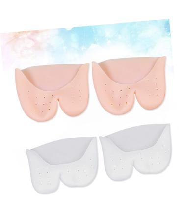 2 Pairs Big Toe Sleeves Shoe Covers - Pointe Cushion Toe Protection Case with Hole for Toe Pad and Protector - Buy Online on GoSupps.com