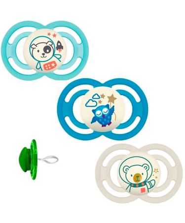 MAM Baby Products Perfect Night Pacifier Set - Glowing 6 Mo+ Includes 3 Sterilization Transport Boxes - Shop Now for International Shipping! - Buy Online on GoSupps.com