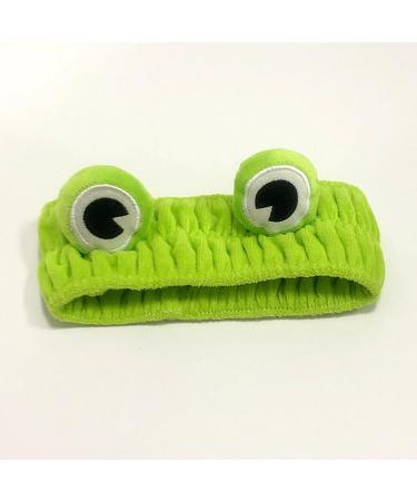 Cute Snail - Frog Makeup Headband Set for Skincare Products Face Wash Beauty Spa Women and Girls Green - Buy Online on GoSupps.com