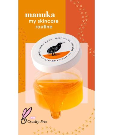 Kiwi Botanicals Brightening Honey Melt Facial Cleanser with Manuka Honey, 3.1 oz