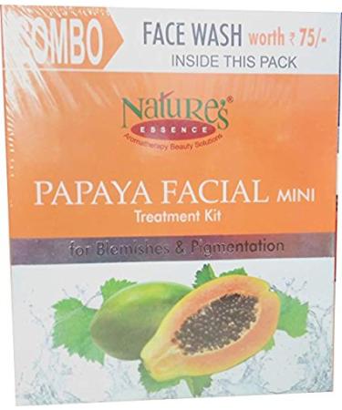 Nature's Essence - Papaya Facial Mini Treatment Kit - For Blemishes & Pigmentation - 52g + 65ml