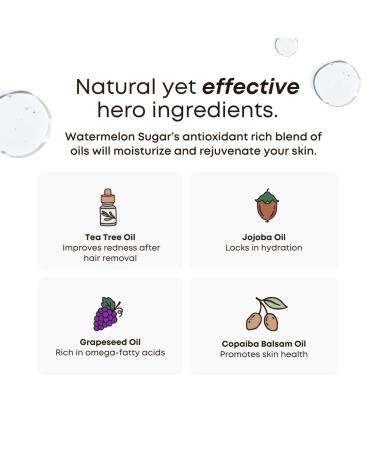 Bushbalm Ingrown Hair and Razor Bumps Routine - Moisturize and Soothe After Shave Skincare for Sensitive Areas - Includes Ingrown Hair Oil (30 ml) and Exfoliating Scrub (236 ml) - Watermelon Sugar Watermelon Sugar Set 2 Pie  - Buy Online on GoSupps.com