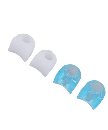 Anggrek Gel Toe Separators - 6 Pairs Silicone Relief Bunion Pain Corrector for All Shoes - Blue/White - Buy Online on GoSupps.com