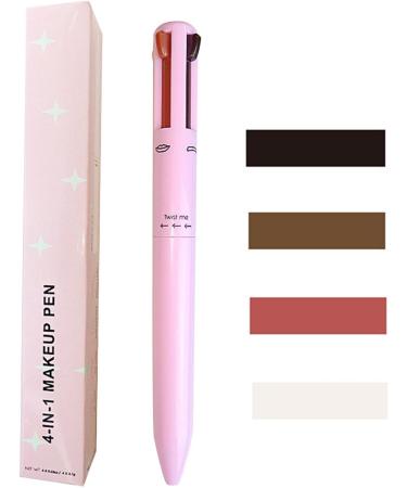 Waterproof Eyeliner Pencil | 4 In 1 Waterproof Brow Pencil | Sweatproof 4 Colors Brow Pencil Long-Wear Waterproof For Makeup Frifer 4in1 Eyebrow Pencil - Buy Online on GoSupps.com