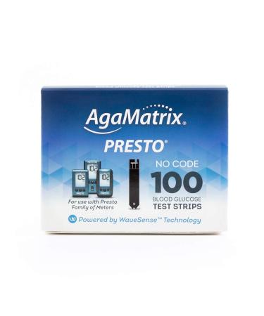 AgaMatrix Presto Test Strips, 100 Count Box